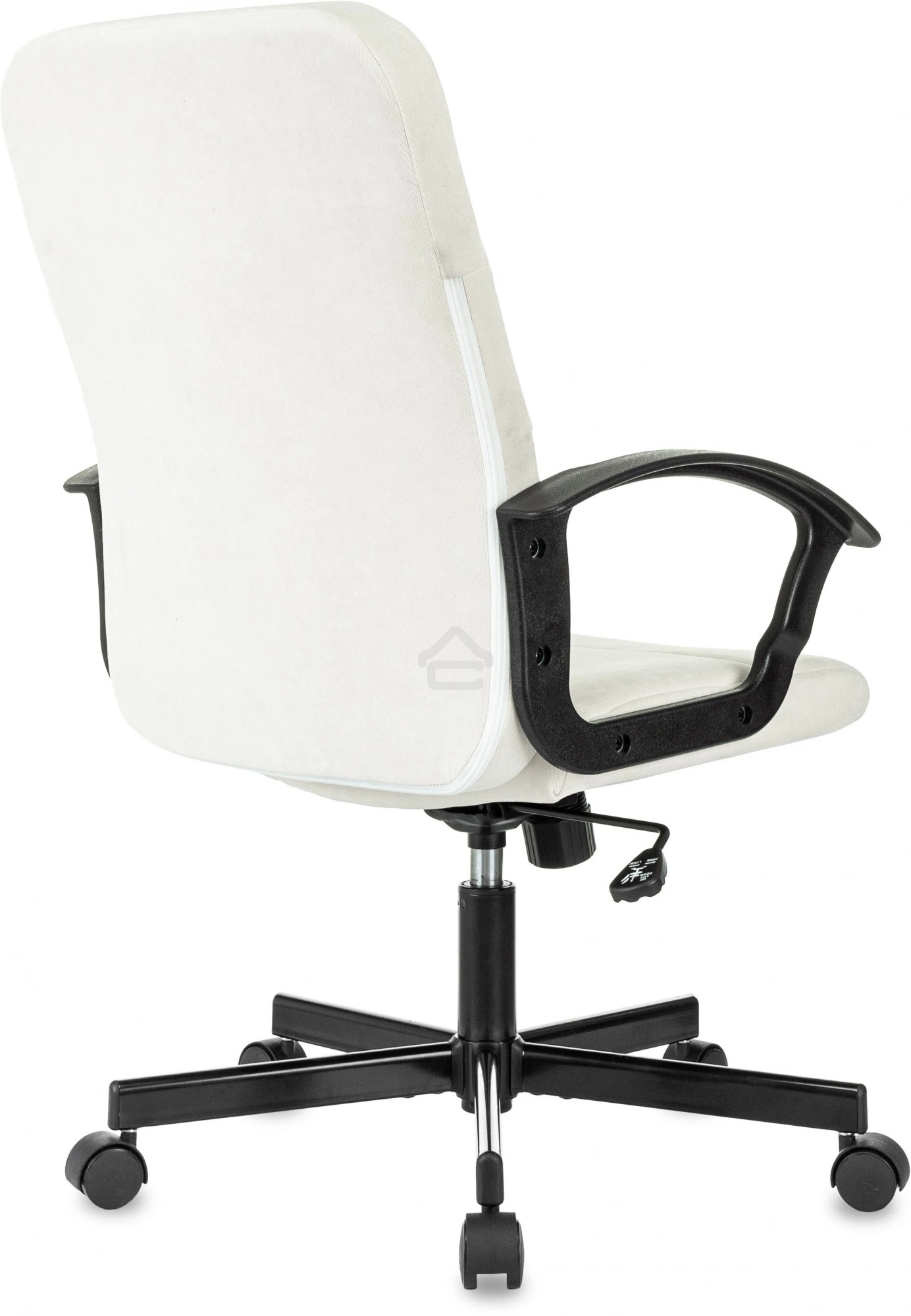 Кресло компьютерное Бюрократ Triest Fabric молочный Velvet 20 крестов. металл черный