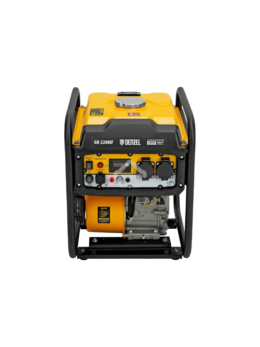 Электрогенератор бензиновый инверторный Denzel GK-2200iF, 2.2 кВт, 95 дБ, 27 кг