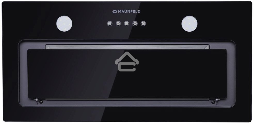 Вытяжка встраиваемая Maunfeld Trapeze 601GG черный, 60 см, 1150 куб. м/ч, 54 дБ