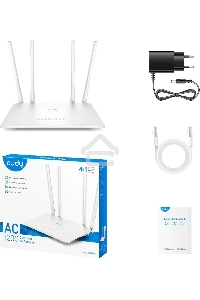 Роутер беспроводной Cudy WR1200 AC1200 10/100BASE-TX белый