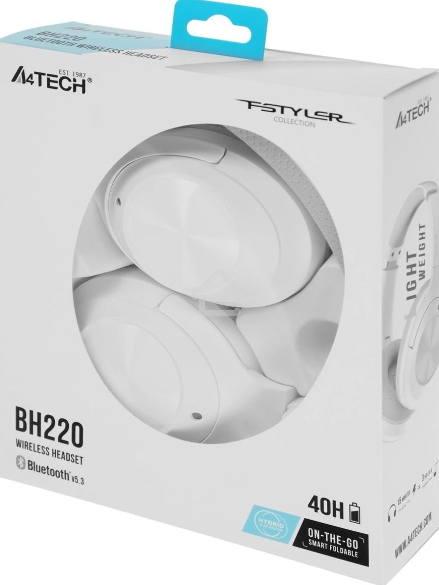 Наушники мониторные A4Tech Fstyler BH220 Bluetooth белый