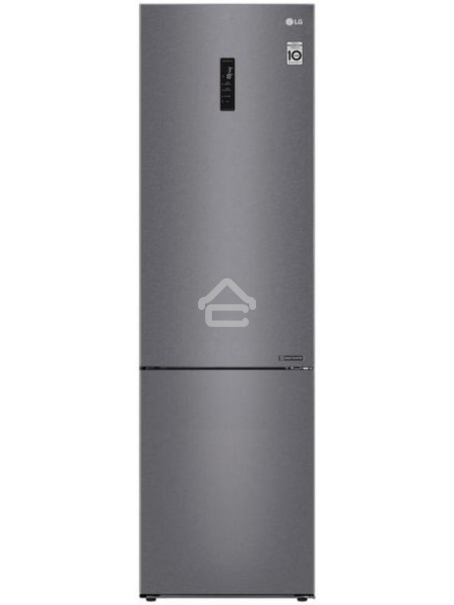 Холодильник LG GA-B509CLSL графитовый двухкамерный 277/107л морозилка снизу, No Frost
