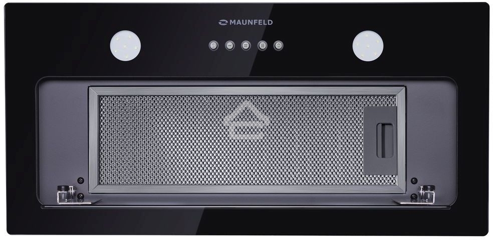 Вытяжка встраиваемая Maunfeld Trapeze 601GG черный, 60 см, 1150 куб. м/ч, 54 дБ