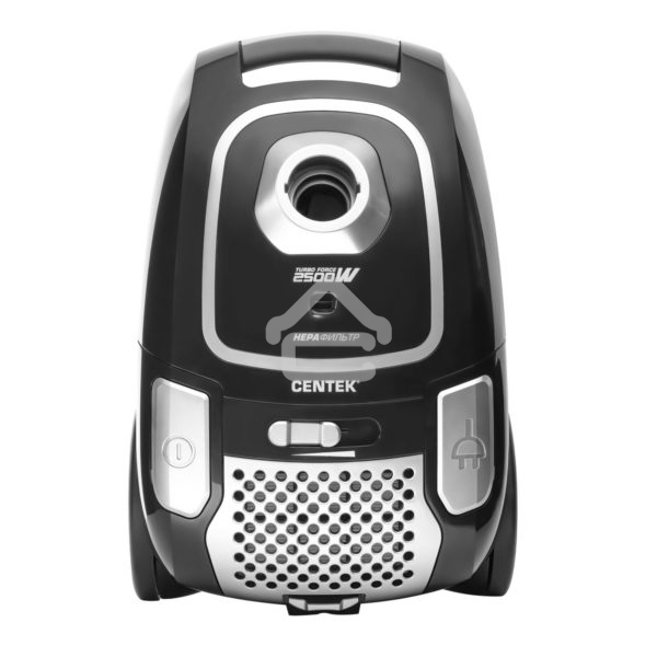 Пылесос Centek CT-2519 черный/хром, 500/2500 Вт, уборка сухая, пылесборник мешок, 4 л