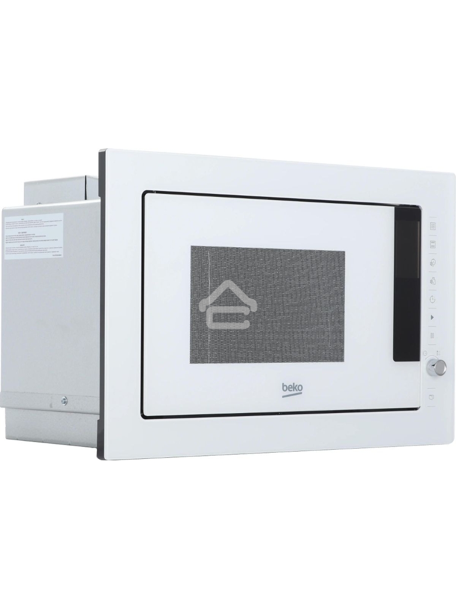 Микроволновая печь встраиваемая Beko BMGB 25333 WG белый, 25 л, 900 Вт, переключатели - поворотный механизм/сенсор