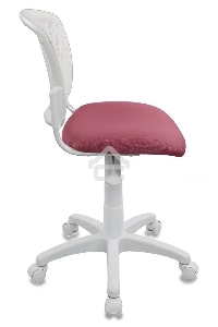 Кресло детское Бюрократ CH-W296NX/26-31 TW-15 белый, спинка сетка, сиденье розовый 26-31