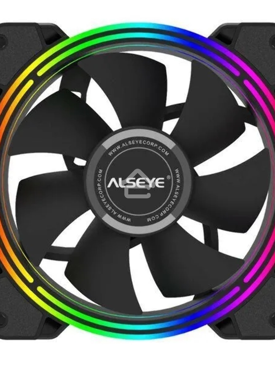 Вентилятор для корпуса Alseye HALO PRO B черный, 120 мм, 2100 об/мин, 26 дБ, 4 pin