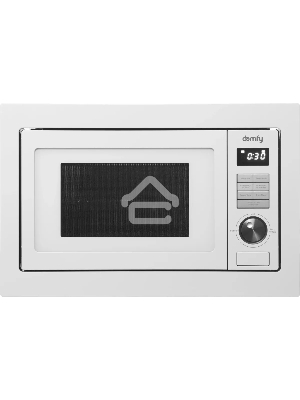 Микроволновая печь встраиваемая Domfy DM2540BW WG белый, 25 л, 900 Вт, переключатели - кнопки/поворотный мехинизм