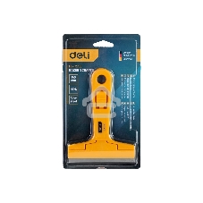 Скребок Deli DL4723C 145мм Ширина лезвия: 18 мм. Толщина лезвия: 0,5 мм. Высокопрочный пластик ручки. Лезвие из сплава.