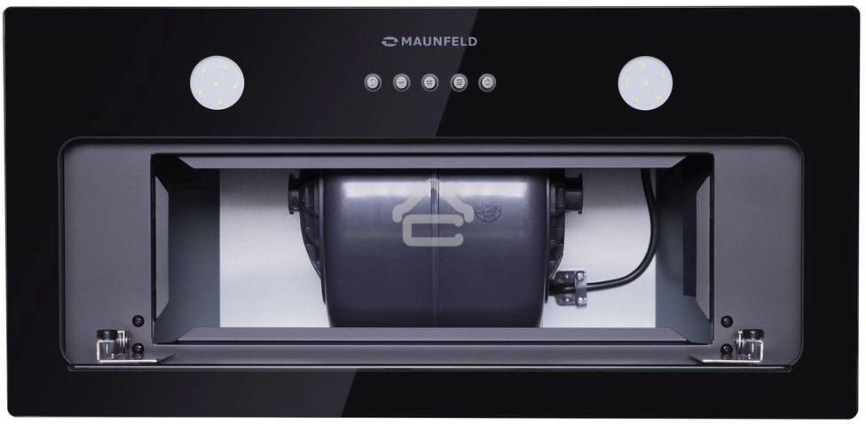 Вытяжка встраиваемая Maunfeld Trapeze 601GG черный, 60 см, 1150 куб. м/ч, 54 дБ