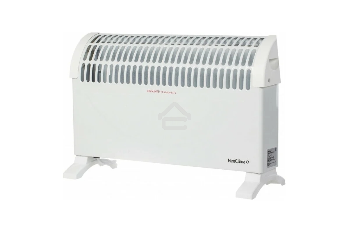 Конвектор электрический Neoclima Fast 1500 w белый, 1500 Вт, 15 м2, термостат