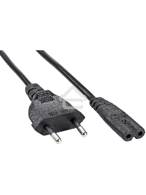 Кабель Premier 5-180 IEC C7 (2-pin) Евровилка 1.8м (5-180(0.5) 1.8) черный (Bulk)
