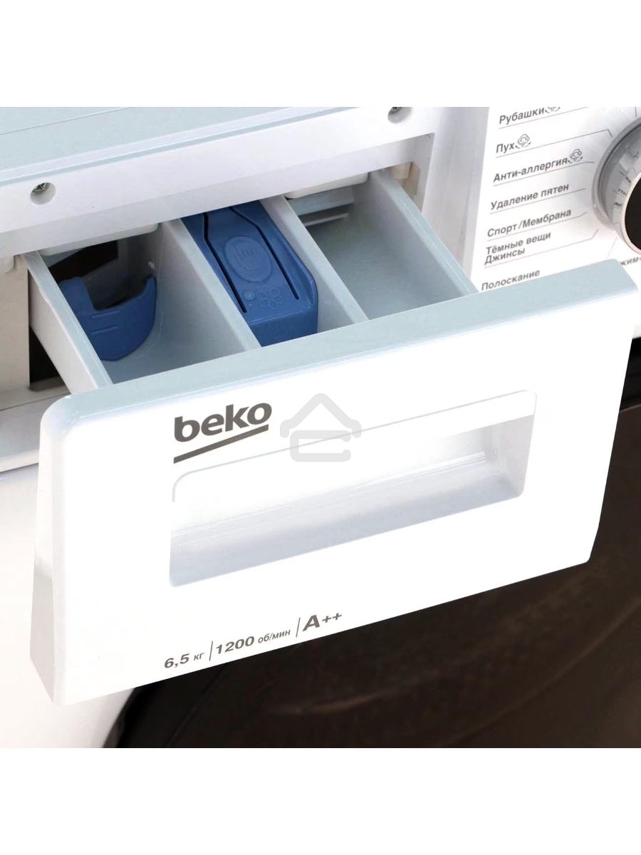 Стиральная машина Beko WSPE 6H612W белый, загрузка фронтальная 6,5 кг, 1200 об/мин., класс: А++
