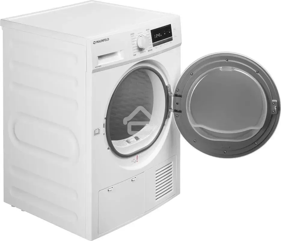Сушильная машина MAUNFELD MFDM168WHE белый, 8 кг, сушка - конденсационная, программ - 16, 59.7 x 84.8 x 63.2 см