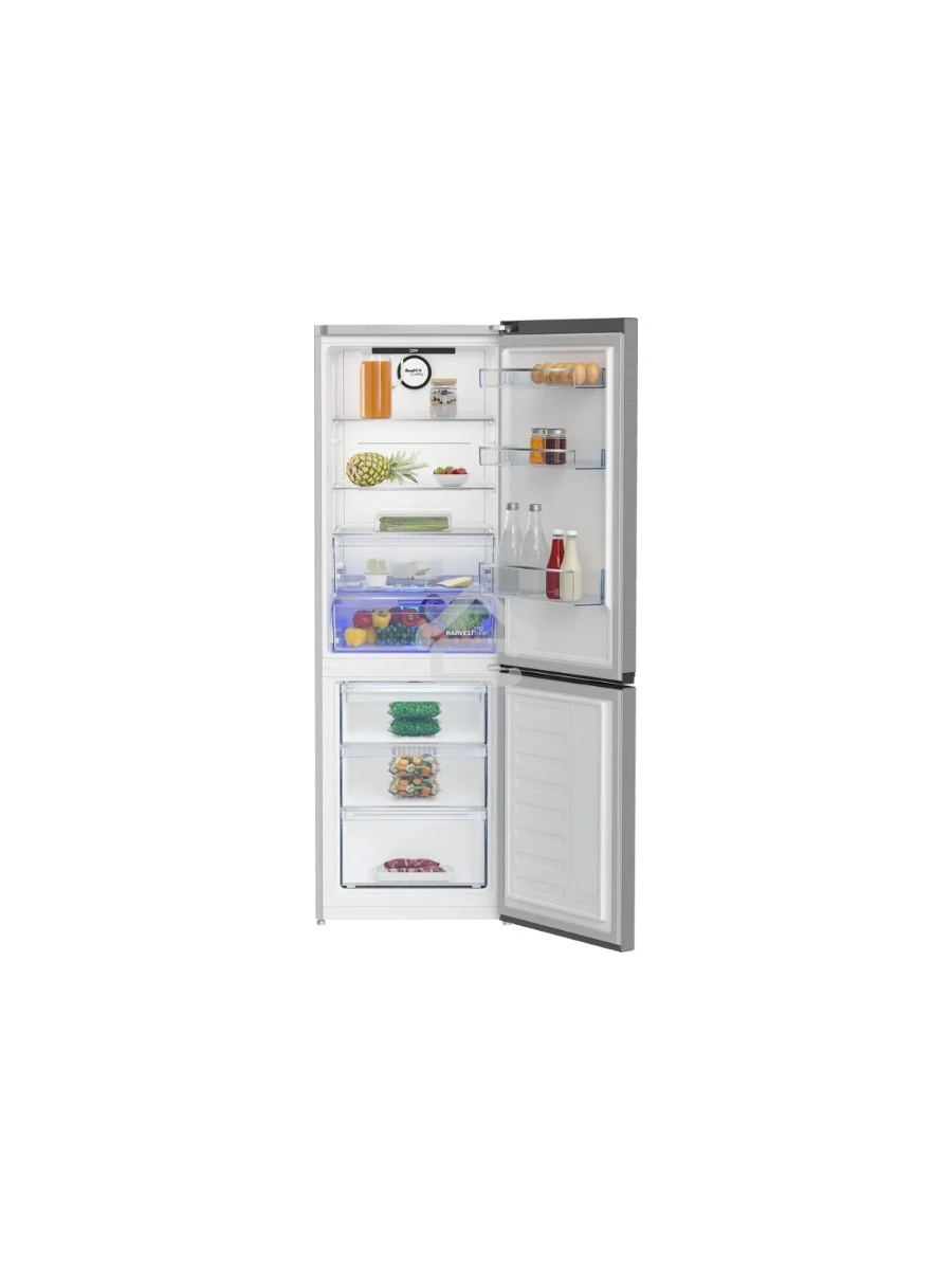 Холодильник Beko B3RCNK362HX нержавеющая сталь двухкамерный 220/100л морозилка снизу Total No Frost