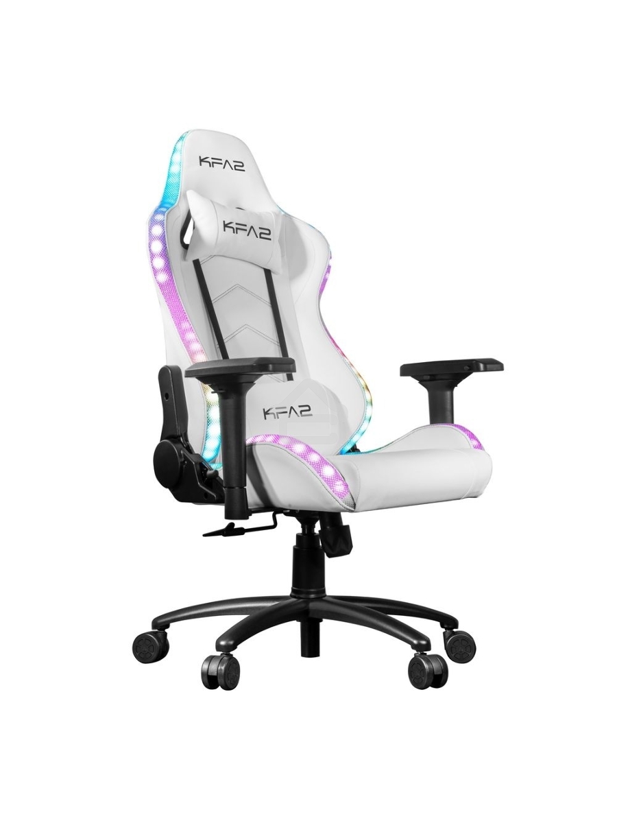 Кресло игровое компьютерное KFA2 Gaming Chair 01 RGB SE белый