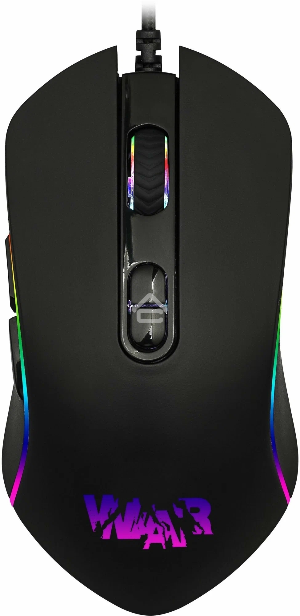 Игровой набор Qumo Wartime K51/M67, кл-ра проводная, 104+10 клавиш, подсветка RGB, мышь проводная, оптическая, RGB running, 1200/1600/2400/3200 dpi