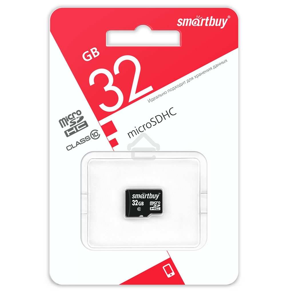 Флеш карта Micro SDHC 32Gb Smartbuy Class 10 (без адаптера) LE