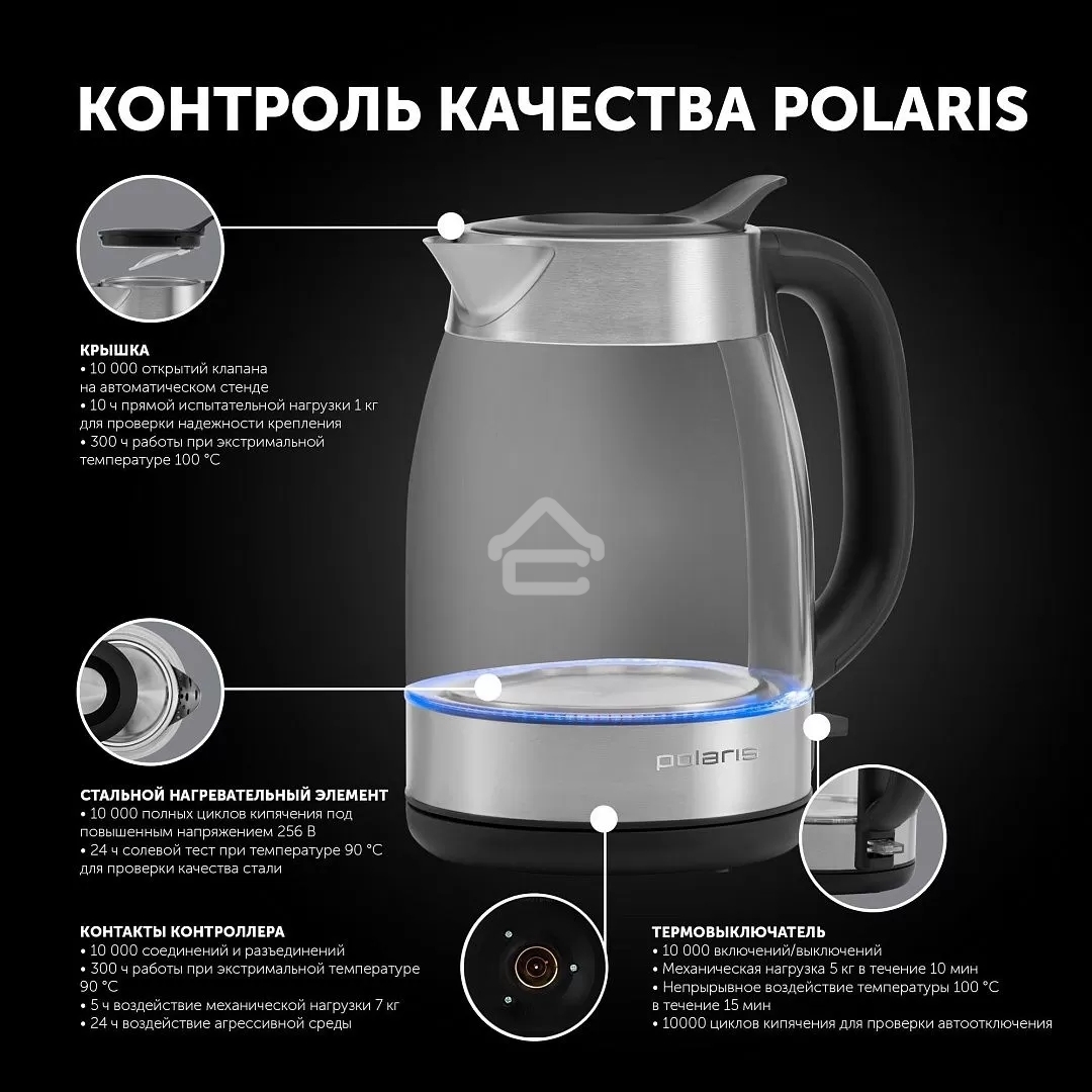 Чайник электрический Polaris PWK 1817CGL 1.8 л, 2200 Вт