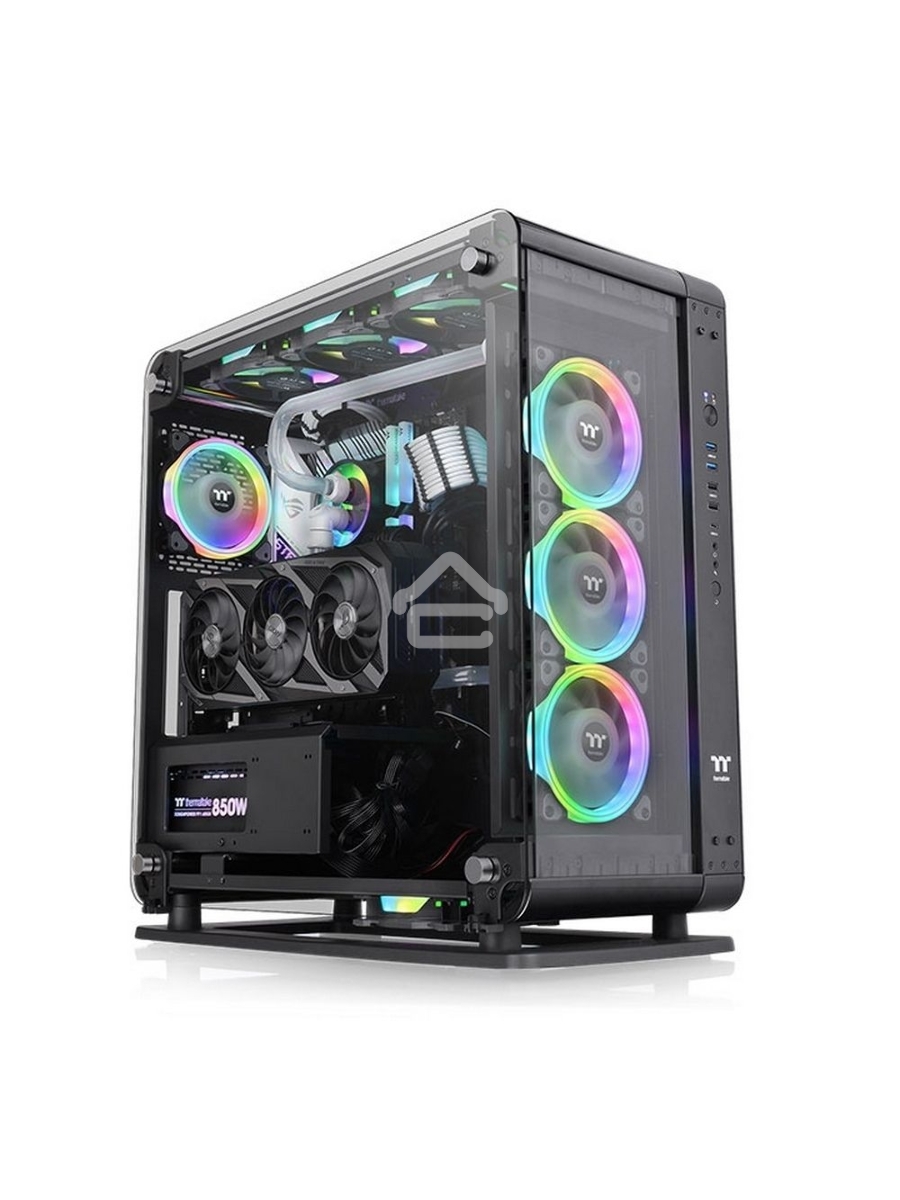 Корпус Thermaltake Core P6 TG черный без БП ATX 18x120mm 12x140mm 2xUSB2.0 2xUSB3.0 audio bott PSU