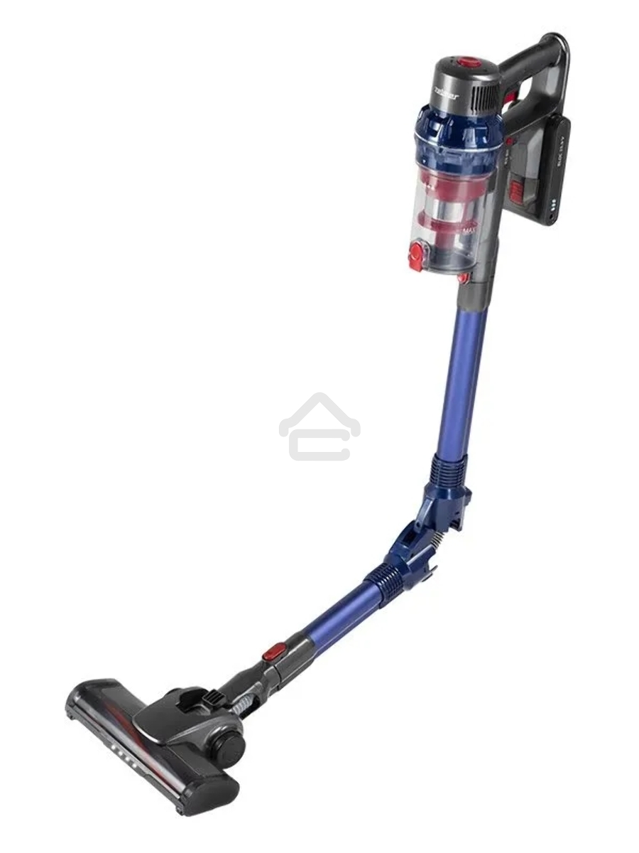 Пылесос вертикальный Zelmer STICK ZSVC925F KAR синий/серый, питание от аккумулятора, 380 Вт, уборка сухая, пылесборник 0.8 л, работа от АКБ max 35 мин.