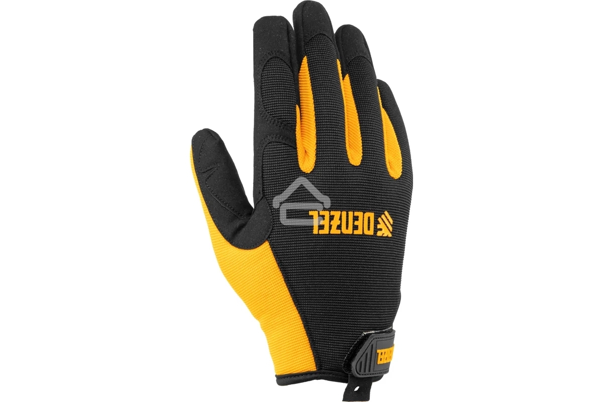 Перчатки универсальные Denzel 67994 на липучке, размер 10