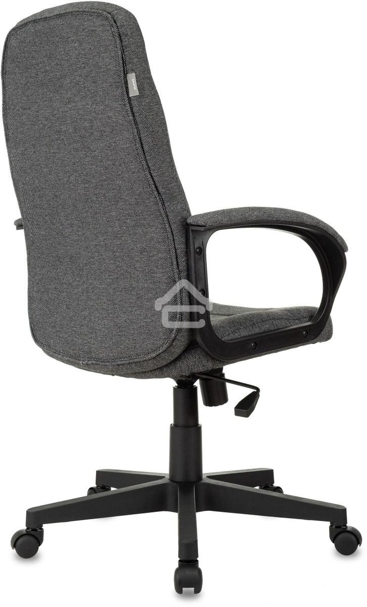 Кресло руководителя Бюрократ CH 002 Fabric 3C1 серый, крестов. пластик