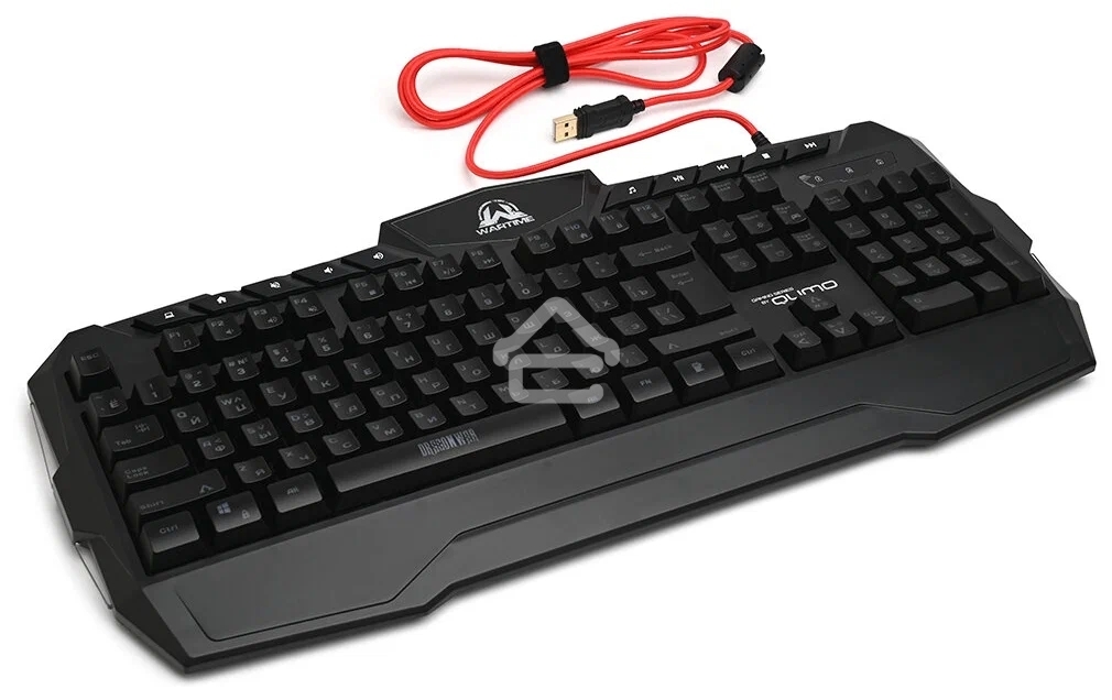 Игровой набор Qumo Wartime K51/M67, кл-ра проводная, 104+10 клавиш, подсветка RGB, мышь проводная, оптическая, RGB running, 1200/1600/2400/3200 dpi