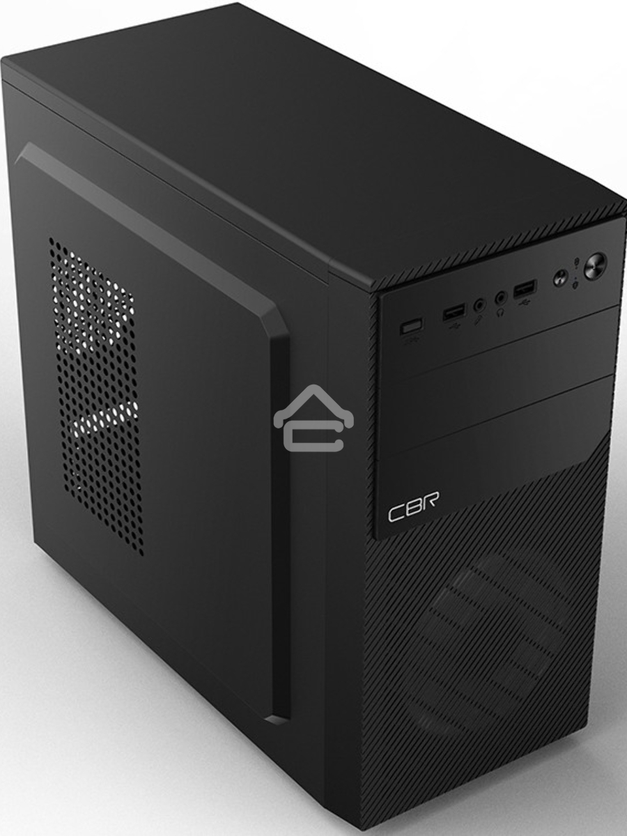 Компьютерный корпус mATX Minitower RD850, c БП PSU-ATX450-12EC, 2*USB 2.0, HD Audio+Mic, Black CBR PCC-MATX-RD850-450W