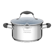 Кастрюля Maunfeld LAURA MCS31S08GR из нержавеющей стали со стеклянной крышкой, 20 см, 3,1 л.