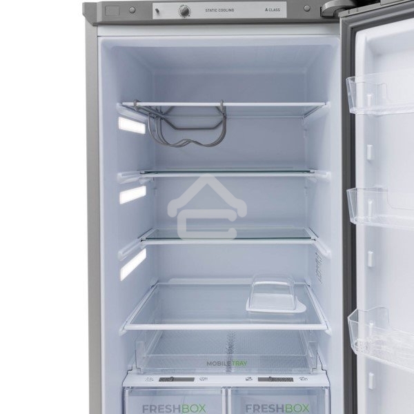 Холодильник Бирюса М6132 металлик двухкамерный 245/85л морозилка снизу, автоматическое