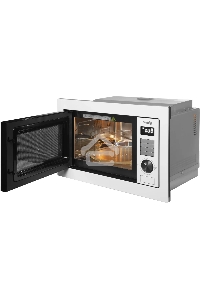 Микроволновая печь встраиваемая Domfy DM2540BW WG белый, 25 л, 900 Вт, переключатели - кнопки/поворотный мехинизм