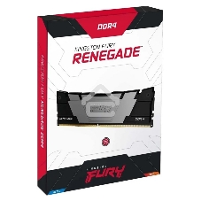 Оперативная память Kingston Fury Renegade, DDR4, 128GB (4x32GB), 3200MHz, CL16, DIMM, радиатор, черный
