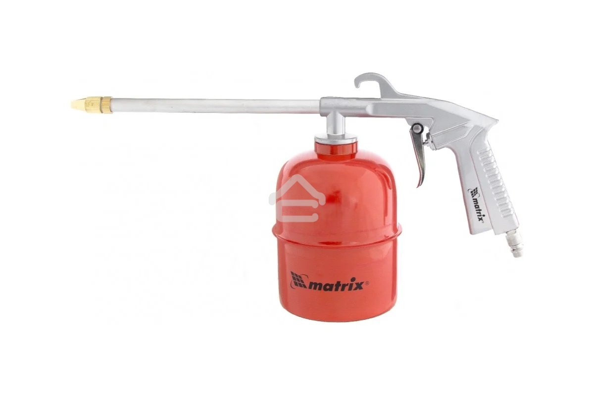 Набор пневмоинструмента Matrix, 5 предметов, быстросъемное соед. краскорасп. с верхним бачком
