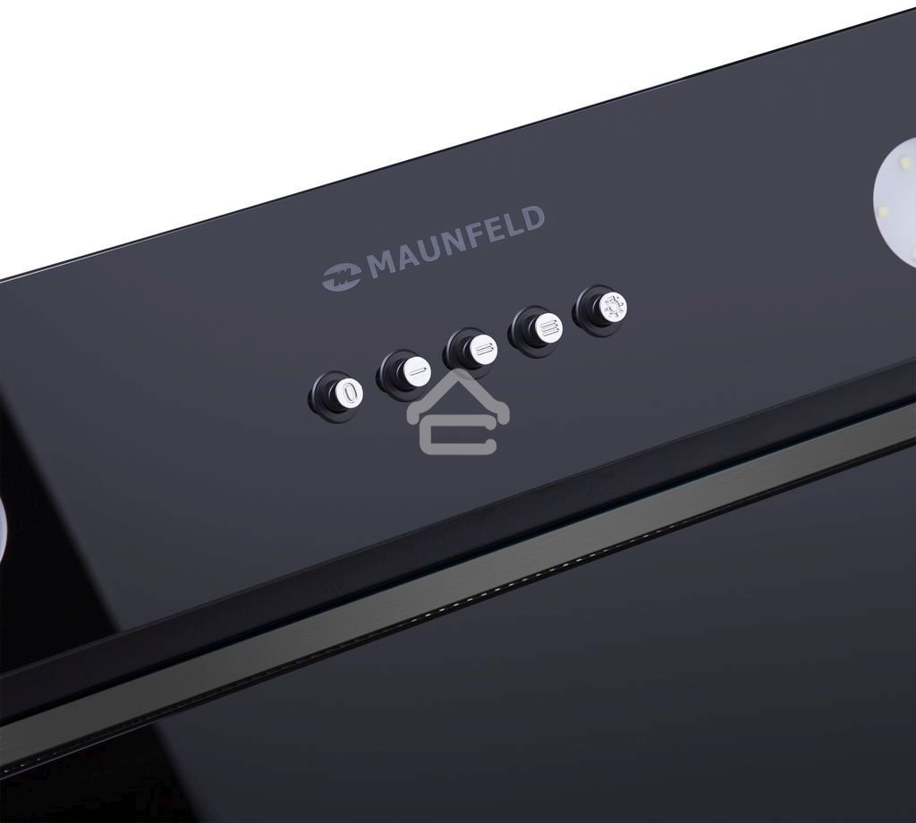 Вытяжка встраиваемая Maunfeld Trapeze 601GG черный, 60 см, 1150 куб. м/ч, 54 дБ