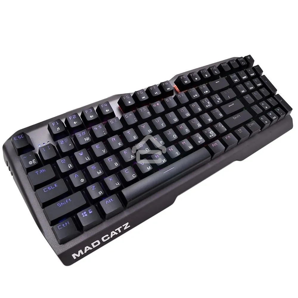 Клавиатура проводная игровая Mad Catz S.T.R.I.K.E. 13 US БЕЗ РУССКОЙ РАСКЛАДКИ черная (CHERRY MX RED Switch, 96 кл., RGB подсветка, USB)