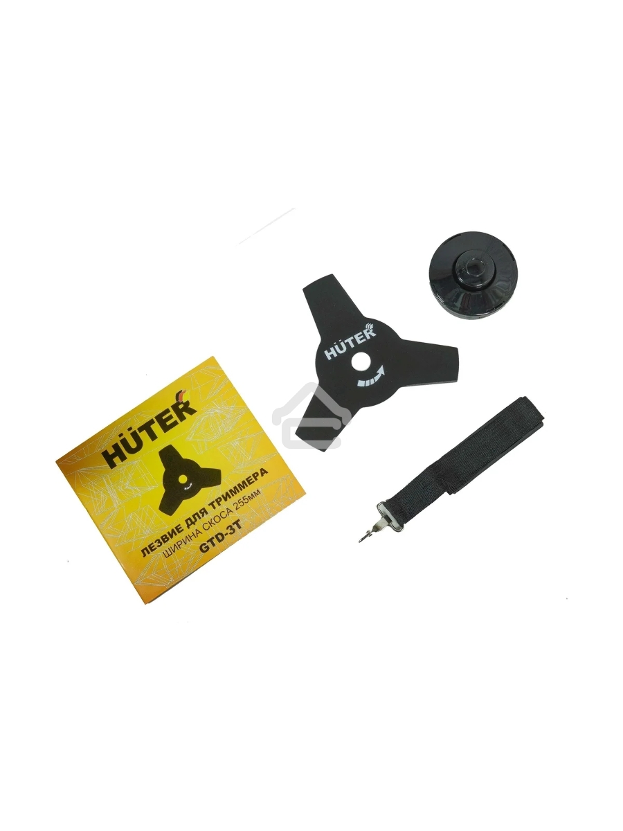 Триммер электрический Huter GET-LS45 1500Вт разбор.штан. реж.эл.:леска/нож