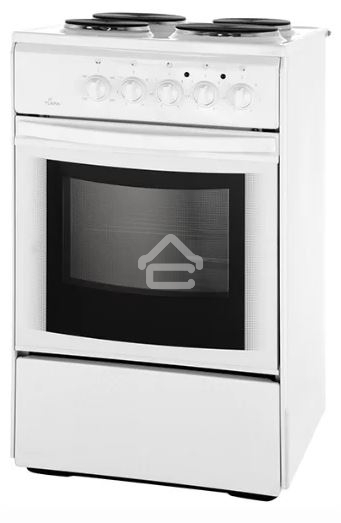 Плита электрическая Flama AE 1406 W белый, конфорок 4 электрических, духовка 50 л, 50 см x 85 см x 60 см