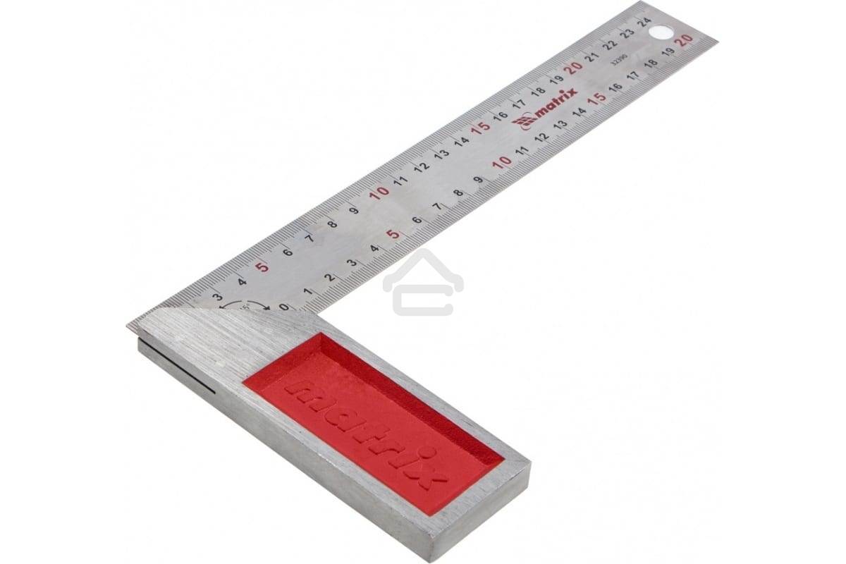 Угольник Matrix стальной, градуировка, 250 мм