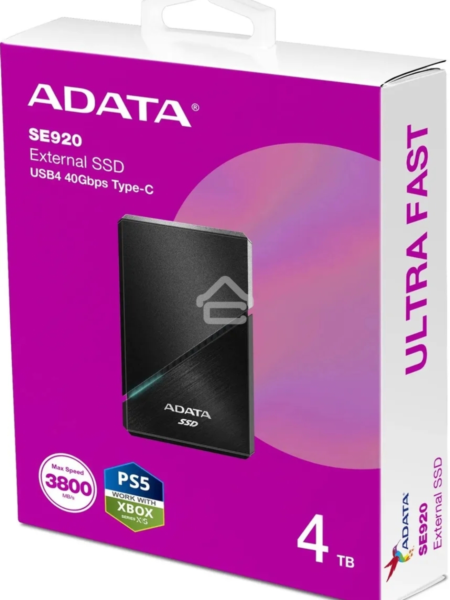 Накопитель SSD 4TB USB3.2 EXT SE920-4TCBK ADATA