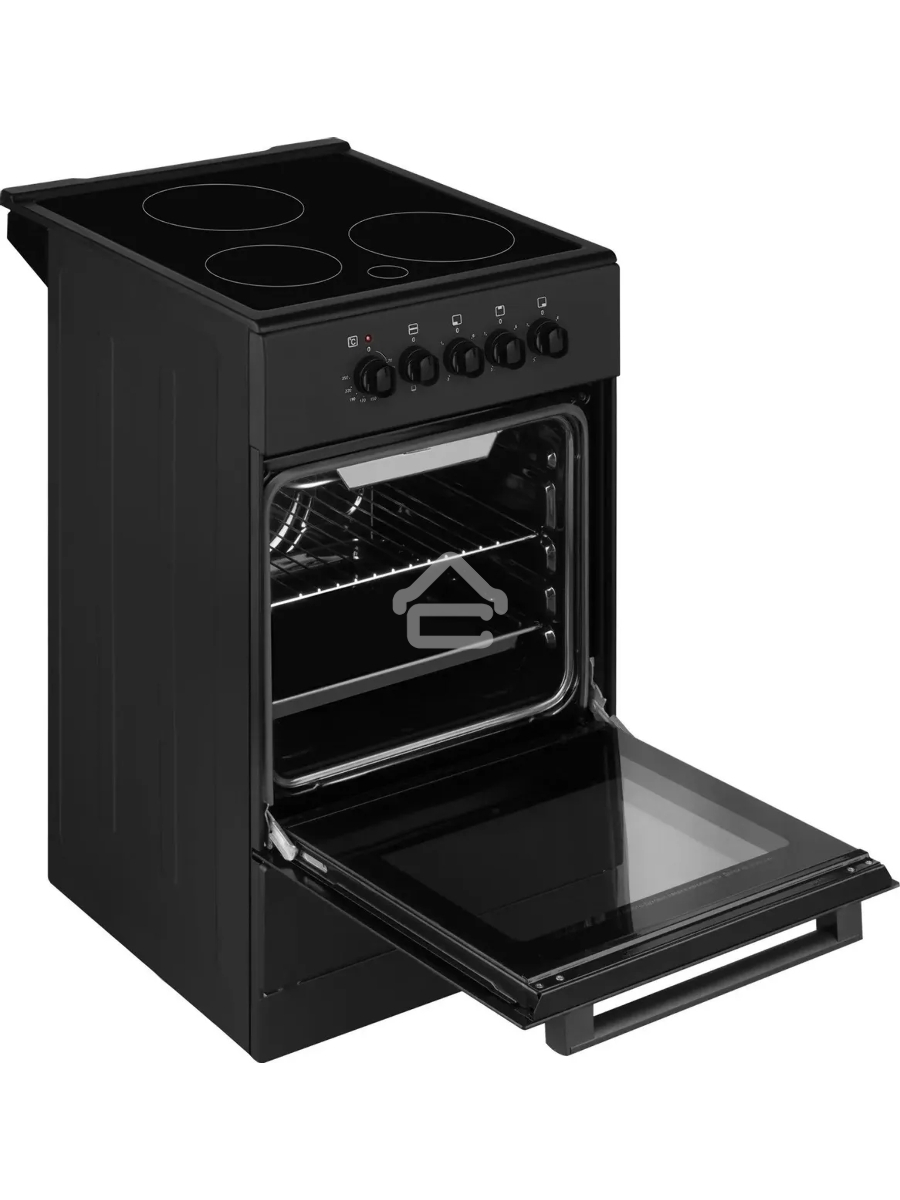 Плита электрическая Weissgauff WES E2V05 B черный, конфорок 3 шт, духовка 50 л, 50 см x 85 см x 56 см