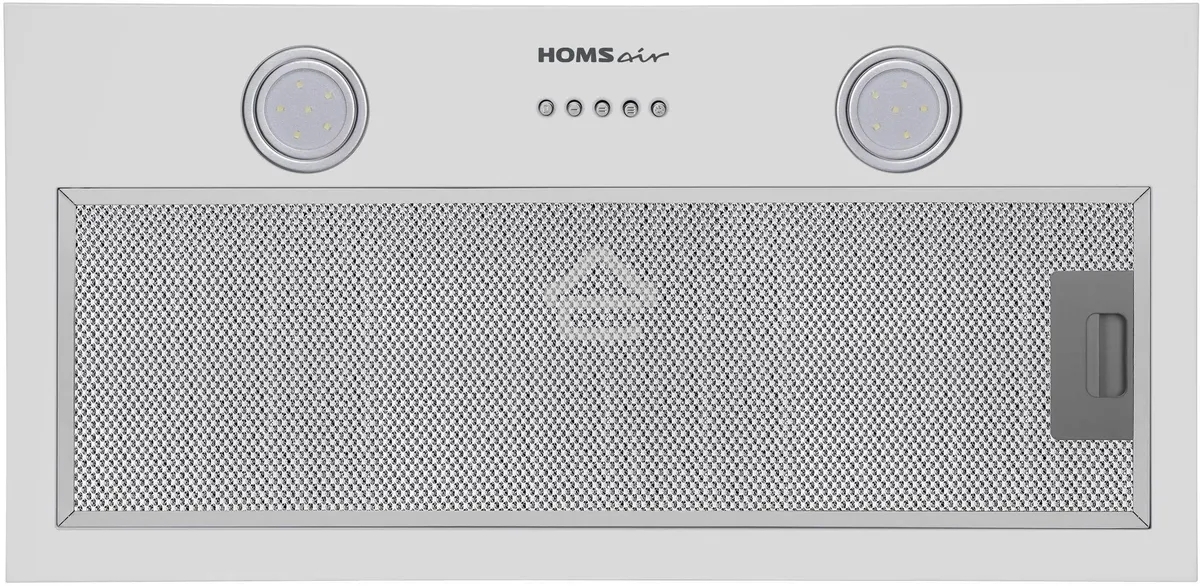 Вытяжка встраиваемая HOMSair Fleet 60 белый, 59.8 см, 520 куб. м/ч, 50 дБ