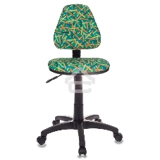 Кресло детское Бюрократ KD-4/PENCIL-GN зеленый карандаши