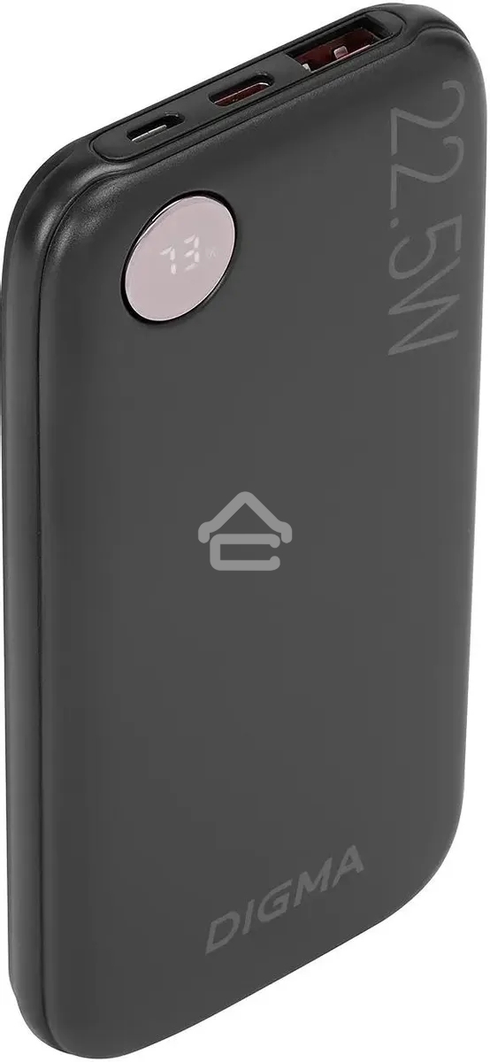 Портативный аккумулятор Digma DGPF10B 10000mAh QC3.0/PD3.0 22.5W 3A USB-A/USB-C черный