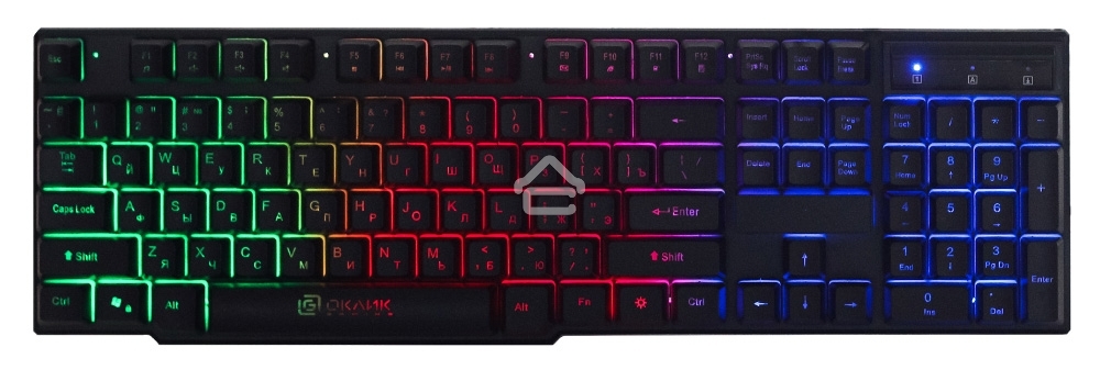 Клавиатура проводная Oklick 780G SLAYER, USB, черный