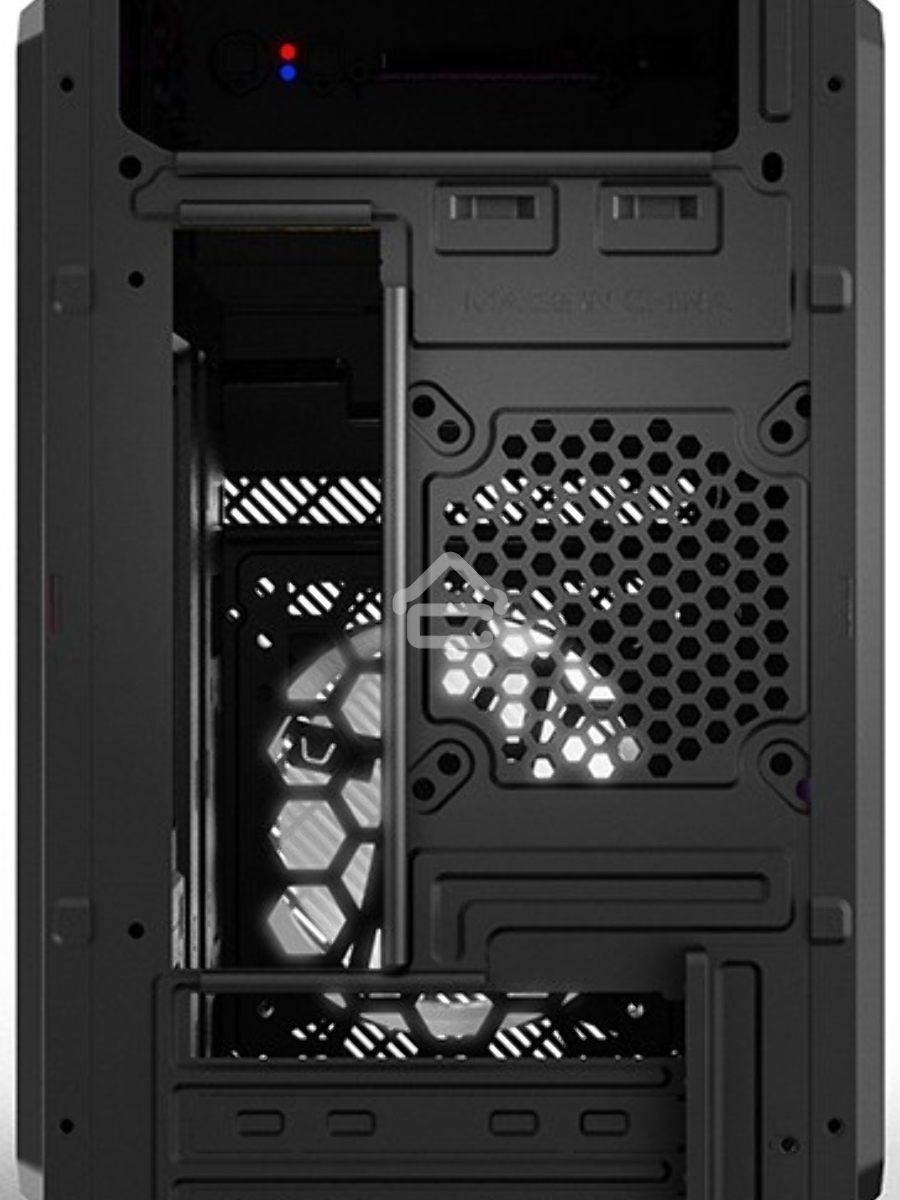 Компьютерный корпус mATX Minitower RD850, c БП PSU-ATX450-12EC, 2*USB 2.0, HD Audio+Mic, Black CBR PCC-MATX-RD850-450W