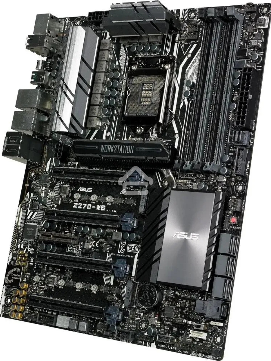 Материнская плата ASUS Z270-WS, LGA 1151, Intel Z270, 4xDDR4, 4xSATA, 2xM.2, 1xU.2, 4xPCIe 3.0 x16, 1xPCIe x1, 1xDP, 1xHDMI, 2x 1Gb LAN, 8xUSB-A, 7.1, ATX