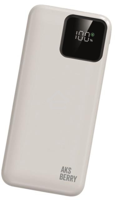 Мобильный аккумулятор Aksberry (6900286030019) E200 Boosti быстрая зарядка PD22.5W/QC22.5W с дисплеем 20000 mAh, белый