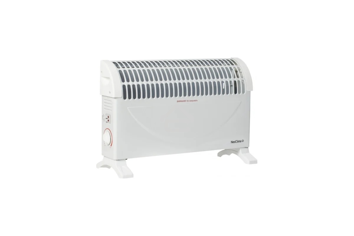 Конвектор электрический Neoclima Fast 1500 w белый, 1500 Вт, 15 м2, термостат