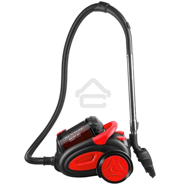 Пылесос Centek CT-2520 черный/красный, 400/2200 Вт, уборка сухая, пылесборник циклонный фильтр, 2 л